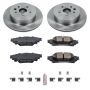 PowerStop KOE6928 OE Stock Replacement Low-Dust Ceramic Brake Pad and Rotor Kit