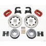 Wilwood 140-2112-DR Forged Dynalite P/S Rear Kit Drilled Red Chev 12 Bolt w C-Clips