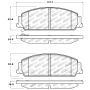 Stoptech 309.13510 Performance Brake Pads