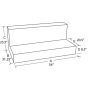 Tradesman 3292 Aluminum L-Shape Liquid Storage Tank (92 Gallon Capacity) - Brite