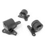 Innovative Mounts 29350-75A Innovative 90-93 Accord H/F Series Black Steel Mounts 75A Bushings