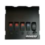 Moroso 74317 99-04 Mazda Miata NB Radio/HVAC Pocket Block Off Plate With Switches
