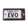 NRG Mini JDM Style Aluminum License Plate (Suction-Cup Fit/Universal) - EVO
