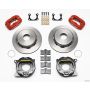 Wilwood 140-7142-R Forged Dynalite P/S Park Brake Kit Red Big Ford 2.36in Offset Currie Blank