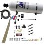 Nitrous Express 93046-15 DRY DIRECT PORT NITROUS SYSTEM. 4 CYLINDER W/ 15LB BOTTLE
