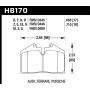 Hawk Performance HB170E.650 Blue 9012 Disc Brake Pad