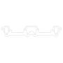 Cometic Gasket C5628-064 Cometic Chrysler LA V8 .064in ArmorCore Exhaust Manifold Gasket Set - With 4 BBL Carburetor
