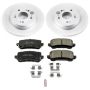 PowerStop CRK6952 Genuine Geomet Coated Rotor and Low-Dust Ceramic Brake Pad Kit