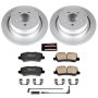 PowerStop CRK5624 Genuine Geomet Coated Rotor and Carbon-Fiber Ceramic Brake Pad Kit
