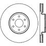 StopTech Sport Slotted (CRYO) 05-18 Nissan Frontier Front Left Slotted Rotor