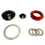 QA1 COK113 2.205-8 TPI Coilover Conversion Kit 2.5in ITT Strut - Red Anodized Nut