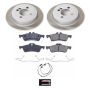 PowerStop SC6280 Semi-Coated Rotor and Low-Dust Ceramic Brake Pad Kit