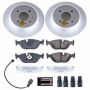 PowerStop CRK4804 Genuine Geomet Coated Rotor and Carbon-Fiber Ceramic Brake Pad Kit