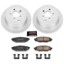 PowerStop CRK4631 Genuine Geomet Coated Rotor and Low-Dust Ceramic Brake Pad Kit