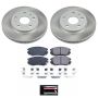 PowerStop SC5522 Semi-Coated Rotor and Low-Dust Ceramic Brake Pad Kit