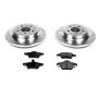 PowerStop K5196 Z23 Daily Driver Carbon-Fiber Ceramic Brake Pad and Drilled & Slotted Rotor Kit