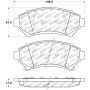 Stoptech 309.06990 Sport Brake Pads w/Shims and Hardware - Front