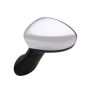 LH MIRROR OTR REAR VIEW TYPE 1;POWER;HTD;W/COVER;CHROME FIAT 500 12-14