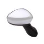 RH MIRROR OTR REAR VIEW TYPE 1;POWER;HTD;TEMP SENSOR;W/COVER;CHROME FIAT 500 12-14