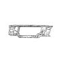 RADIATOR SUPPORT W/GAS ENGINE FORD F-250/F350 1992-1997; BRONCO 92-96