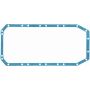 FEL PRO GASKETS 1838 Engine Oil Pan Gasket Set Composite material w/steel core and silicone coating