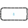 FEL PRO GASKETS OS 4350 AD Engine Oil Pan Gasket Set Felcoid rubber-coated fiber