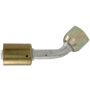 Four Seasons 10510 45 Degree Female Flare, Aluminum, Standard Diameter Beadlock, A/C Fitting