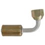 Four Seasons 10606 90 Degree Female Flare, Aluminum, Standard Diameter Beadlock, A/C Fitting