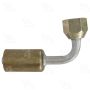 Four Seasons 10606 90 Degree Female Flare, Aluminum, Standard Diameter Beadlock, A/C Fitting