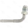 Four Seasons 11306 90 Degree Male Flare, Aluminum, Standard Diameter Barb and Clamp, A/C Fitting