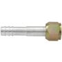 Four Seasons 11410 Straight Female Flare, Aluminum, Standard Diameter Barb and Clamp, A/C Fitting