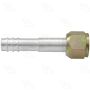 Four Seasons 11410 Straight Female Flare, Aluminum, Standard Diameter Barb and Clamp, A/C Fitting
