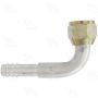 Four Seasons 11610 90 Degree Female Flare, Aluminum, Standard Diameter Barb and Clamp, A/C Fitting