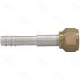 Four Seasons 12008 Straight Female O-Ring, Aluminum, Standard Diameter Barb and Clamp, A/C Fitting