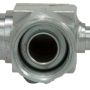 Four Seasons 12194 90 Degree Female O-Ring to Male Insert O-Ring with R12 Service Port, Steel, Adapter
