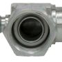 Four Seasons 12195 90 Degree Female O-Ring to Male Insert O-Ring with R12 Service Port, Steel, Adapter