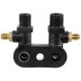 Four Seasons 12198 #8 MIO Discharge, #10 MIO Suction 90 Degree w/R12 Service Ports, Compressor Manifold