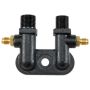 Four Seasons 12198 #8 MIO Discharge, #10 MIO Suction 90 Degree w/R12 Service Ports, Compressor Manifold