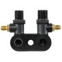 Four Seasons 12198 #8 MIO Discharge, #10 MIO Suction 90 Degree w/R12 Service Ports, Compressor Manifold