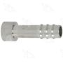 Four Seasons 12392 Braze-On Hose Connector (outer), Aluminum, Standard Diameter Barb and Clamp