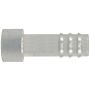 Four Seasons 12393 Braze-On Hose Connector (outer), Aluminum, Standard Diameter Barb and Clamp