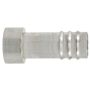 Four Seasons 12394 Braze-On Hose Connector (outer), Aluminum, Standard Diameter Barb and Clamp
