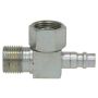 Four Seasons 12702 90 Degree Female O-Ring to Male Insert O-Ring with R134a Service Port, Steel, Adapter