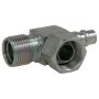 Four Seasons 12702 90 Degree Female O-Ring to Male Insert O-Ring with R134a Service Port, Steel, Adapter