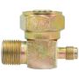 Four Seasons 12718 90 Degree Tube-O to Male Insert O-Ring with R134a Service Port, Steel, Adapter