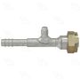 Four Seasons 12759 Straight Female O-Ring with R12 Service Port, Aluminum, Std. Dia. Barb and Clamp