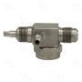 Four Seasons 12778 90 Degree Tube-O to Male Flare with R12 Service Port, Steel, Adapter, A/C Fitting
