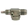 Four Seasons 12780 90 Degree Rotolock to Male Flare with R12 Service Port, Steel, Service Valve Adapter