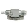 Four Seasons 12788 90 Degree Flange to Male Flare with R12 Service Port, Steel, Adapter, A/C Fitting