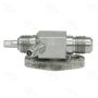 Four Seasons 12788 90 Degree Flange to Male Flare with R12 Service Port, Steel, Adapter, A/C Fitting